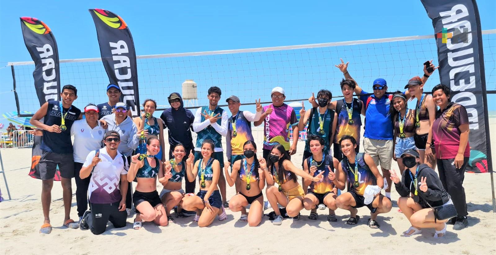 Califican seis duplas veracruzanas de Voleibol de Playa a los Nacionales CONADE