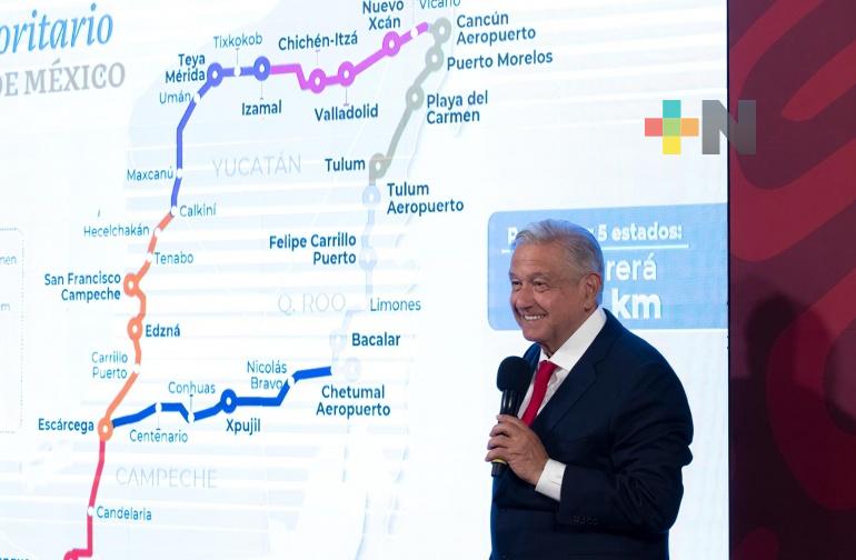 Presentan avances del Tren Maya; Gobierno reporta acciones para cuidado ambiental y el patrimonio arqueológico