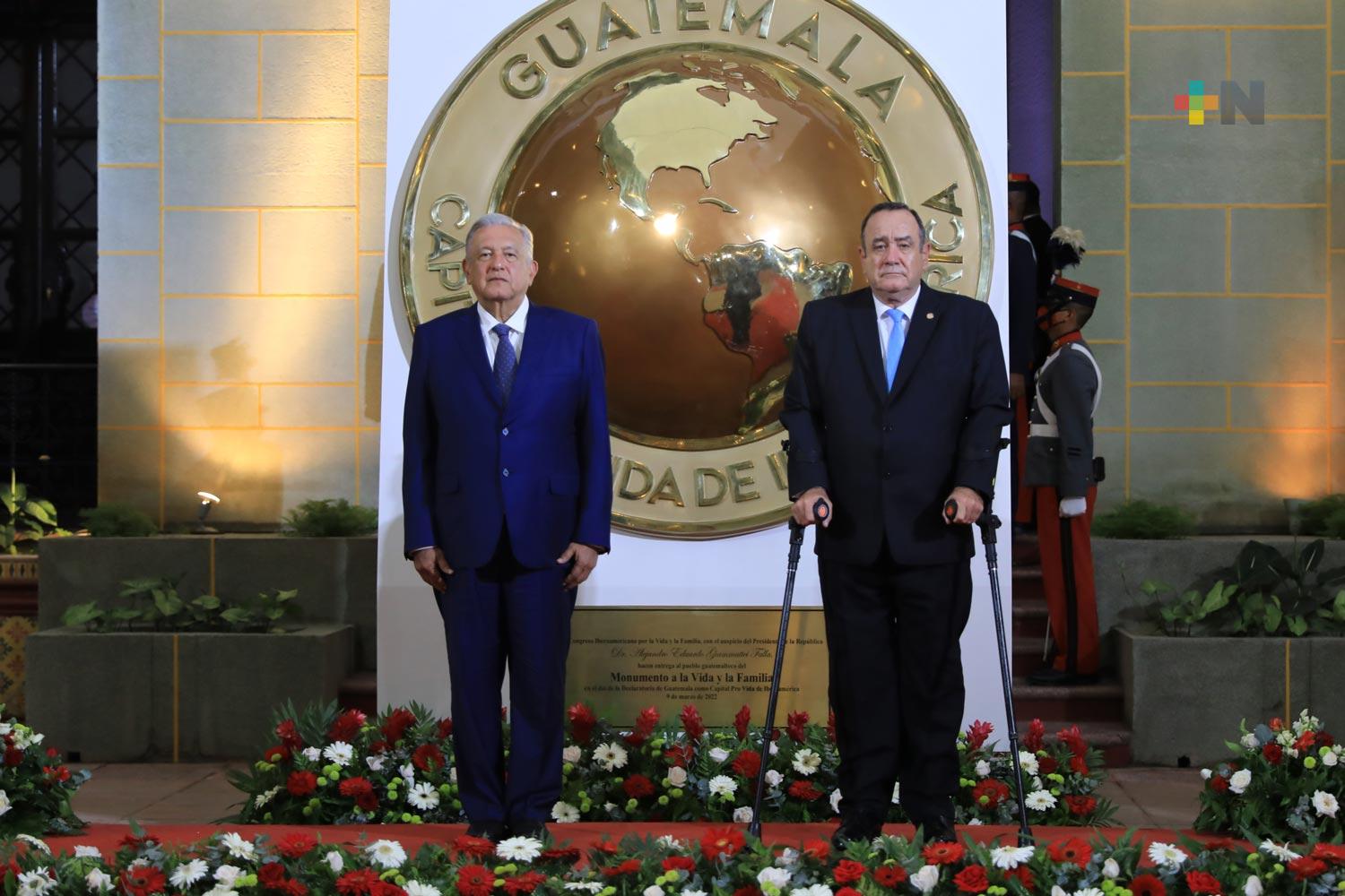 Presidente reafirma compromiso con Guatemala, en atención al fenómeno migratorio