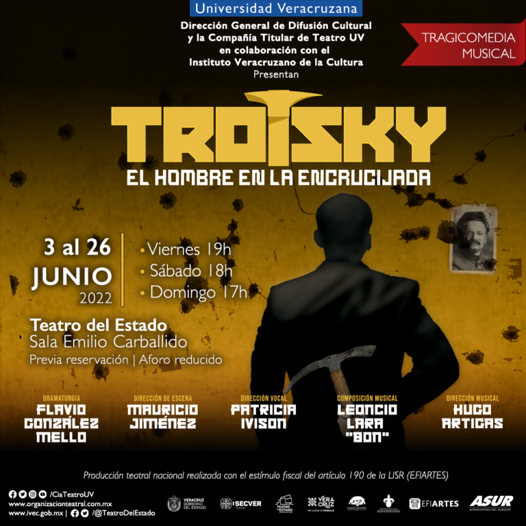 Se presenta en el Teatro del Estado la puesta en escena Trotsky, el hombre en la encrucijada