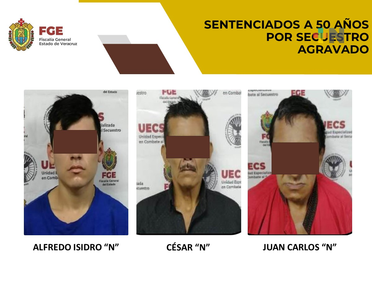 Obtiene UECS sentencia de 50 años en contra de secuestradores