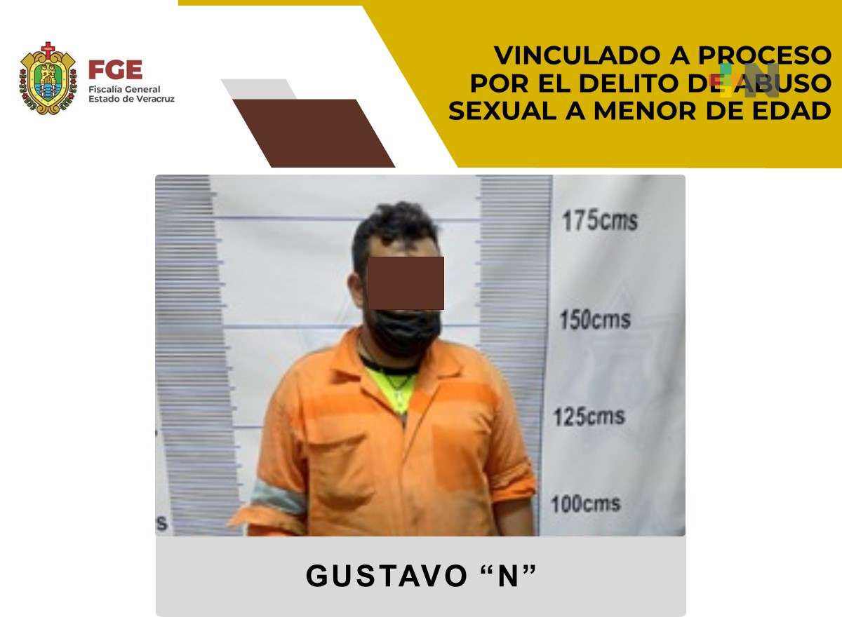 Vinculado a proceso por el presunto delito de abuso sexual a menor de edad