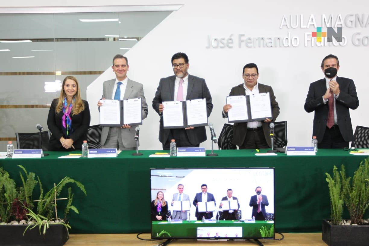 Firman INE y TEPJF convenio para la profesionalización de las y los funcionarios electorales
