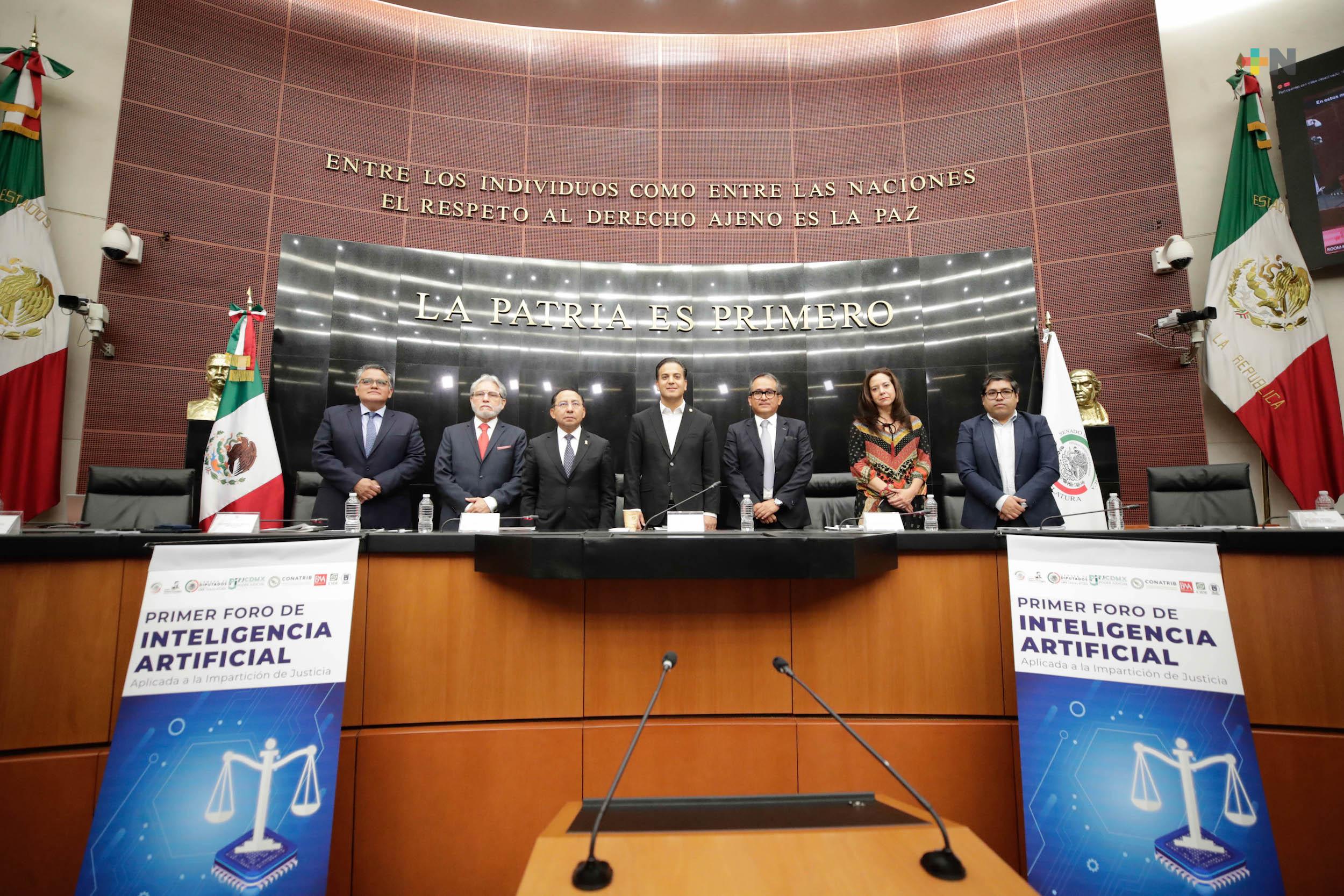 Realizan en el Senado primer taller de inteligencia artificial aplicada a impartición de justicia