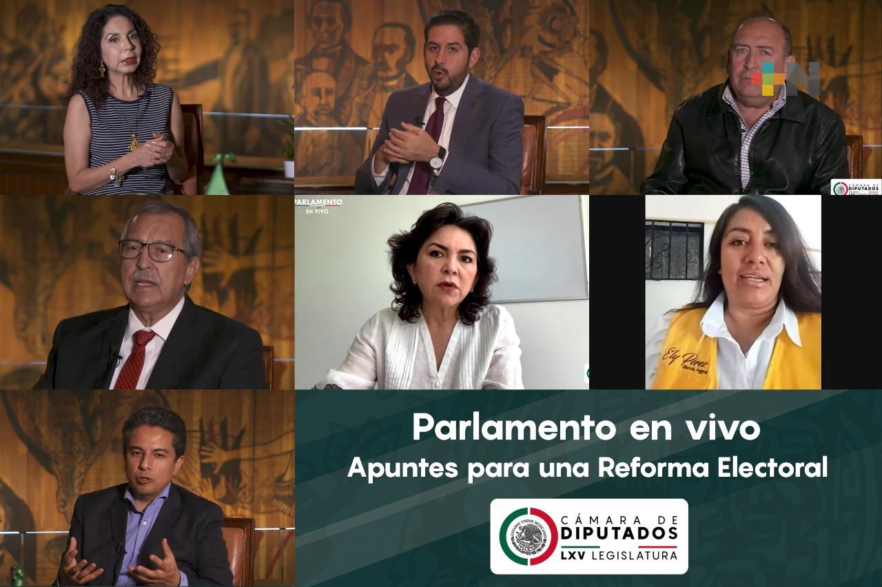 Debaten diputados federales sobre los alcances de la reforma electoral del Ejecutivo Federal