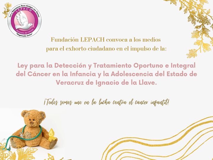 Presentan Lepach y Coparmex al Congreso de Veracruz, propuesta de Ley para Detección y Tratamiento de Cáncer en Niños y Adolescentes