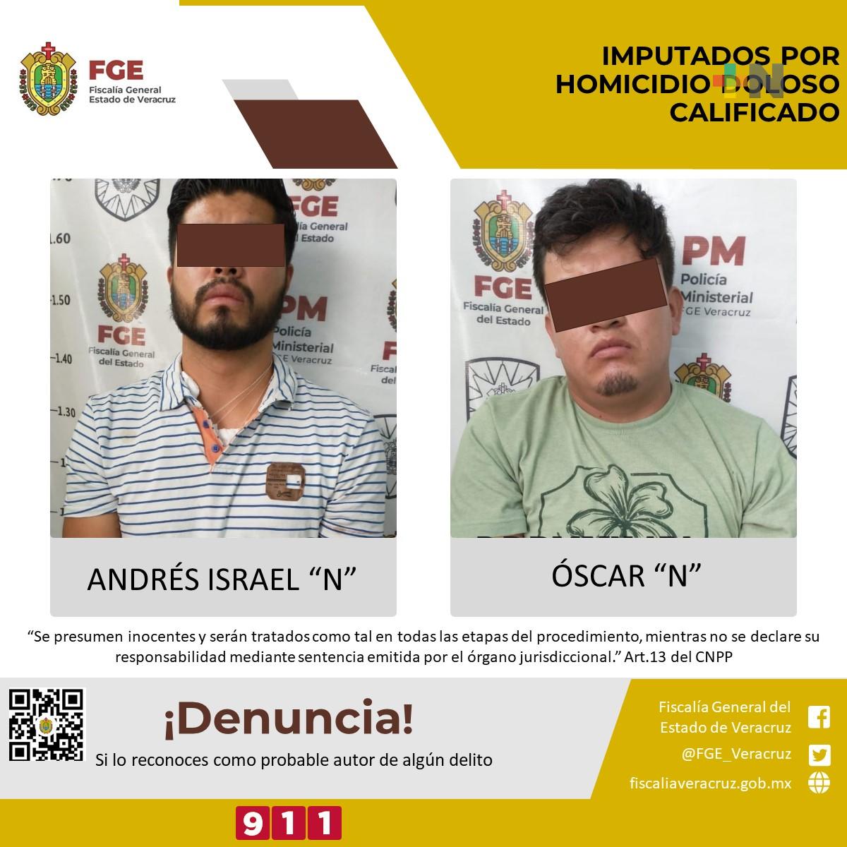 Dos presuntos homicidas sujetos a proceso penal en Altotonga