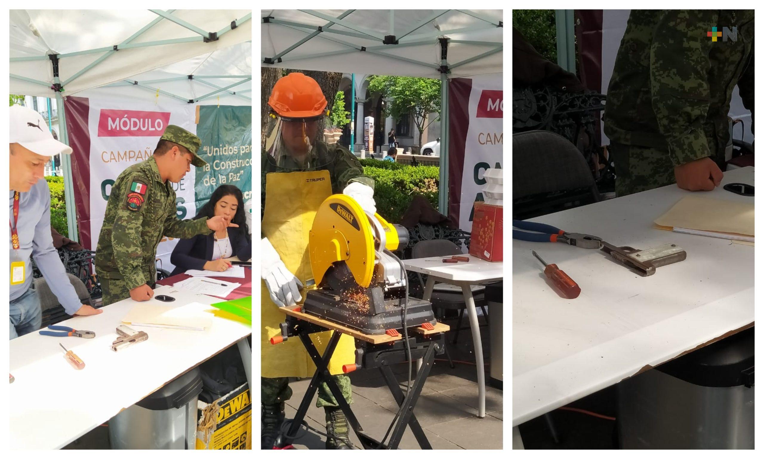 Continúa programa Veracruz Sin Armas, Sin Riesgos