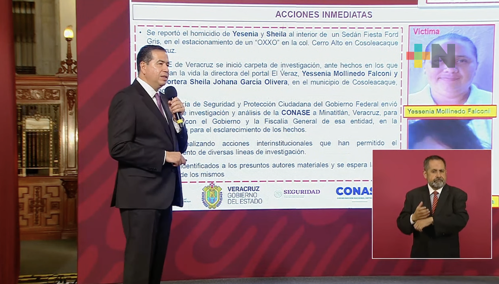 Homicidas de reporteras de Cosoleacaque están identificados, en próximas horas podrían ser detenidos: SSPC