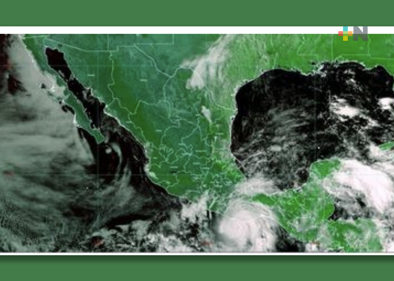 El centro del huracán Agatha, categoría 2, mantiene su trayectoria de impacto hacia  costas de Oaxaca