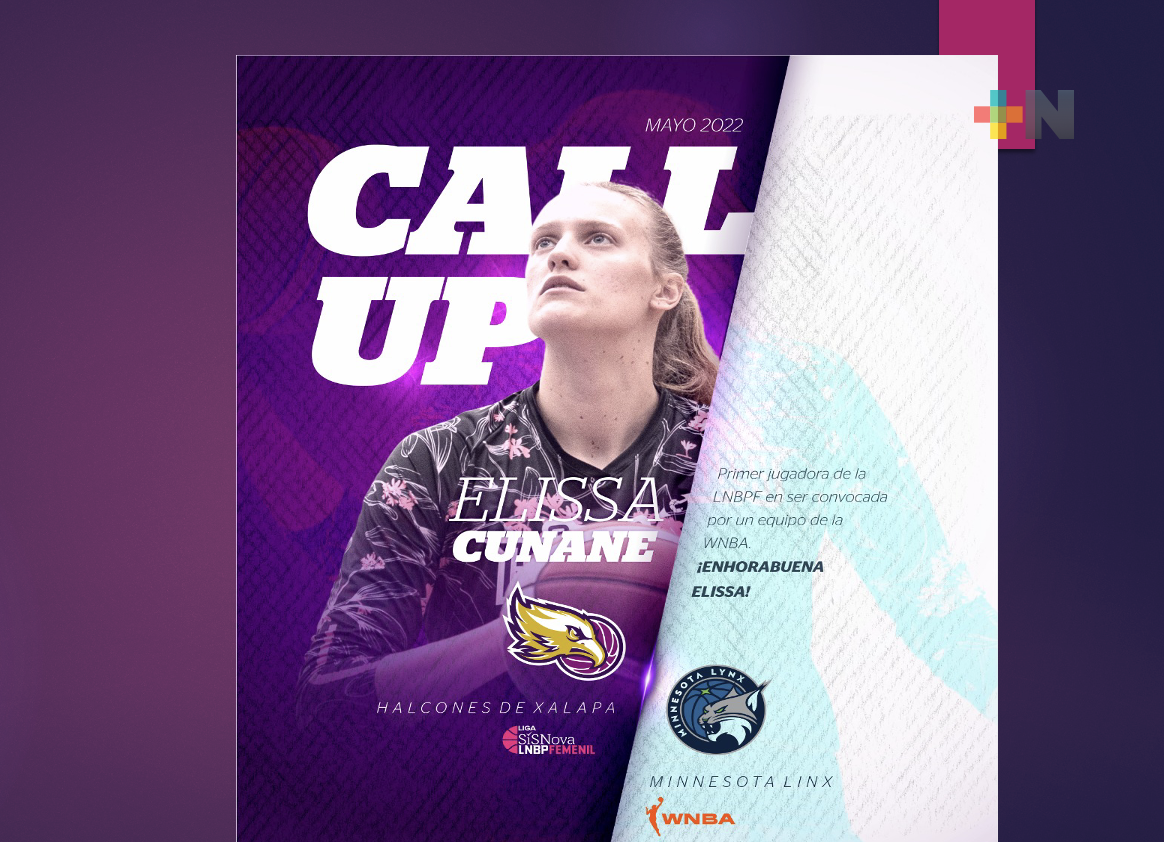 Elissa Cunane vuela de Halcones de Xalapa hacia la WNBA