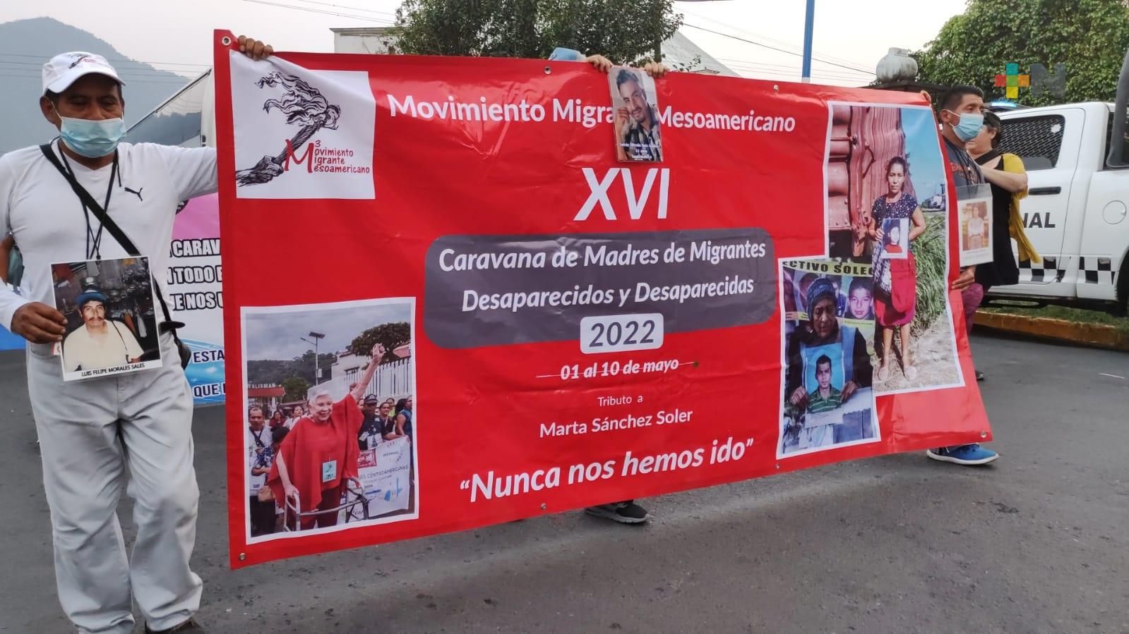 Caravana de Madres del Movimiento Migrantes Mesoamericano llegó al albergue de Las Patronas