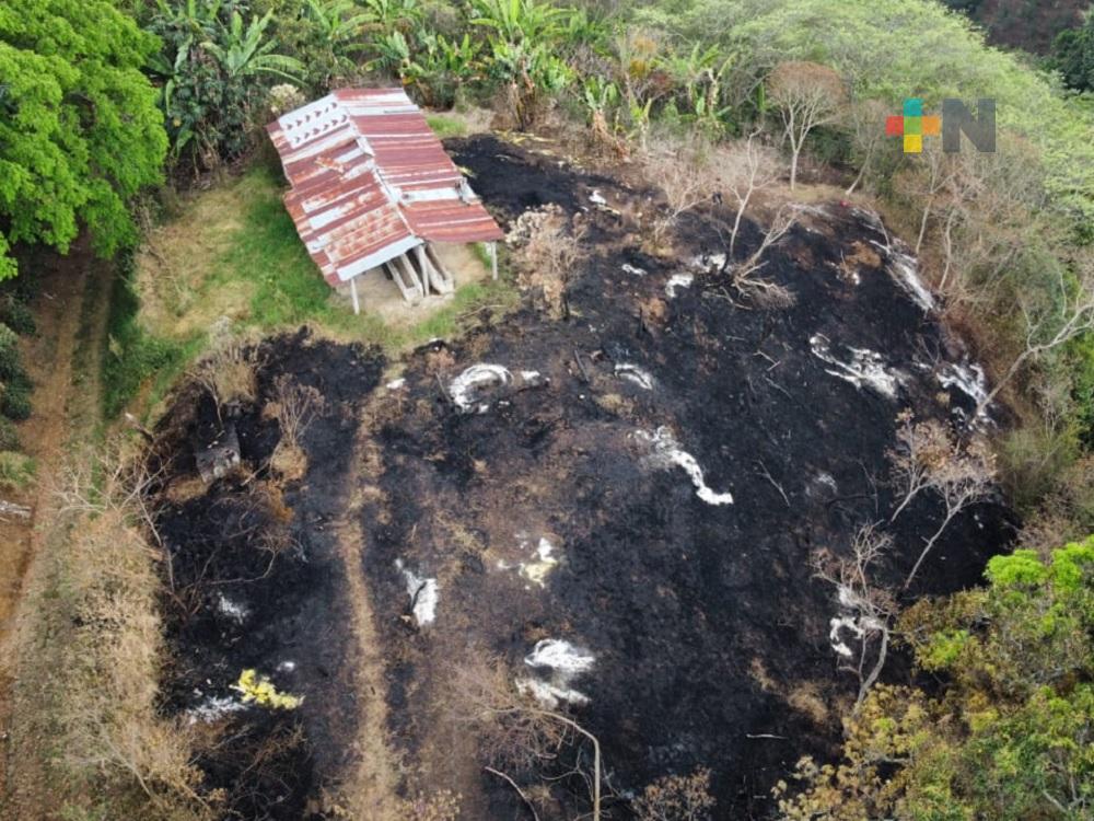 En Teocelo, solo se han registrado dos incendios de pastizales: PC municipal