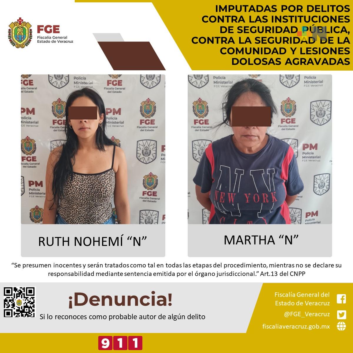 Obtiene Fiscalía imputación contra dos mujeres en zona norte