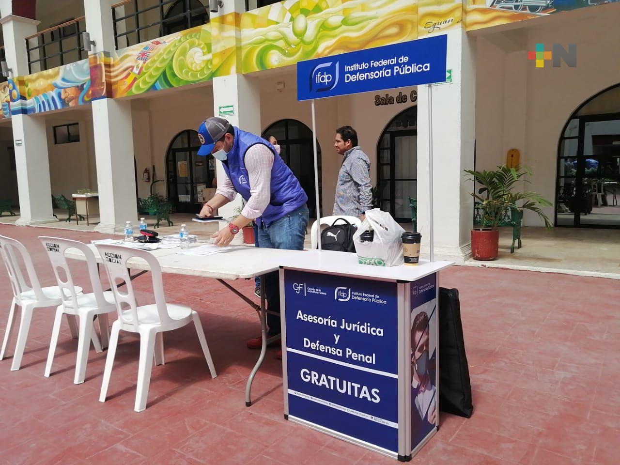 Brigadas de asesoría del Instituto Federal de Defensoría Pública llegaron a Coatza