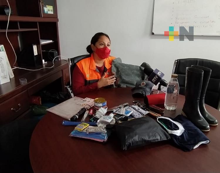 Recomiendan preparar mochila de emergencia ante llegada de temporada de lluvias