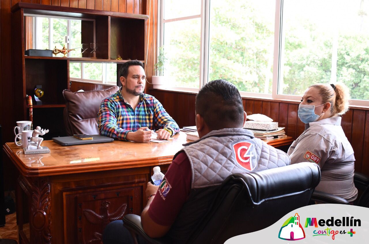 Acuerdan Marcos Isleño y Mandos de la SSP adecuar estrategia de seguridad en Medellín