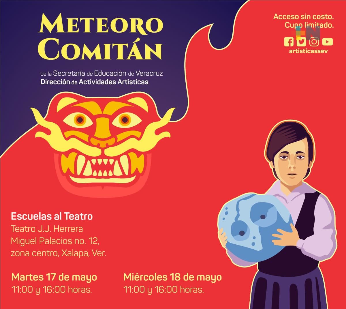 Obra «Meteoro Comitán» se presenta en el teatro J.J. Herrera