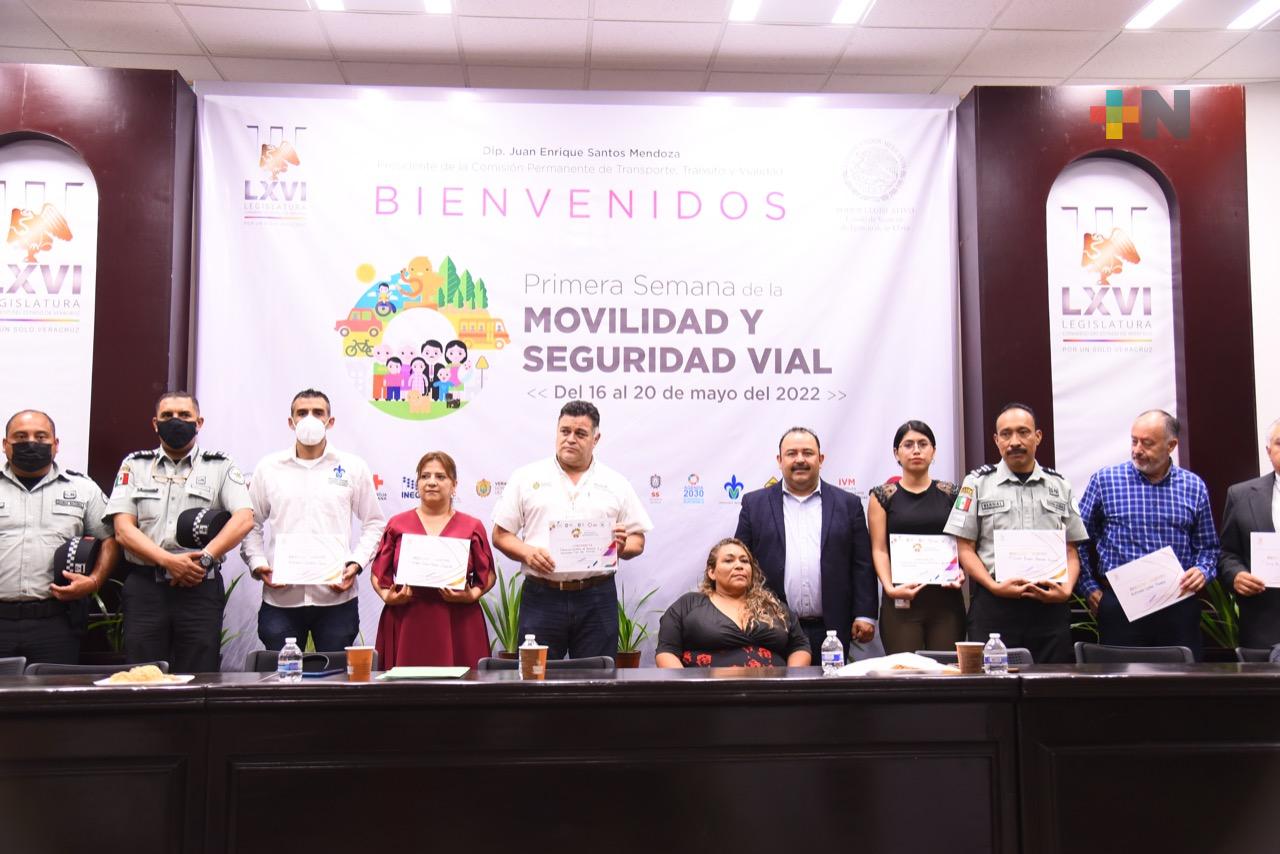 Concluye la Semana de la Movilidad y Seguridad Vial en el Congreso