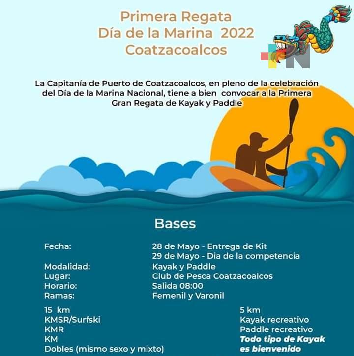 Con regata, carrera atlética y torneo de futbol celebrarán el Día de la Marina