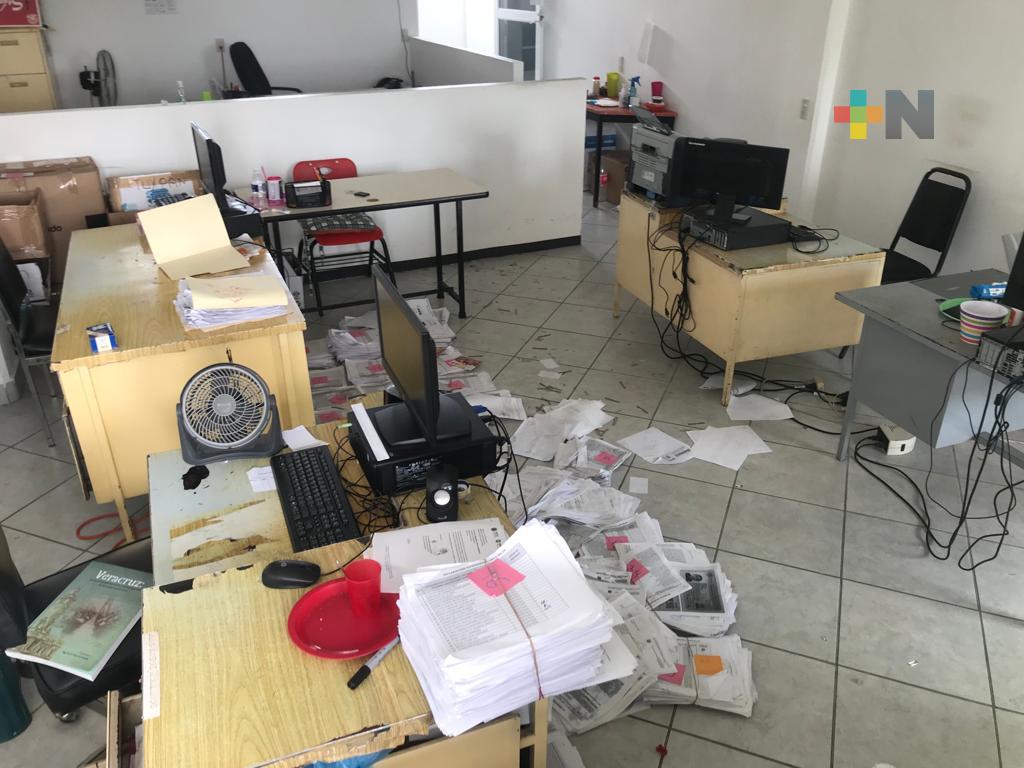 Delegación de la SEV en Tuxpan sufre robo de equipo de cómputo