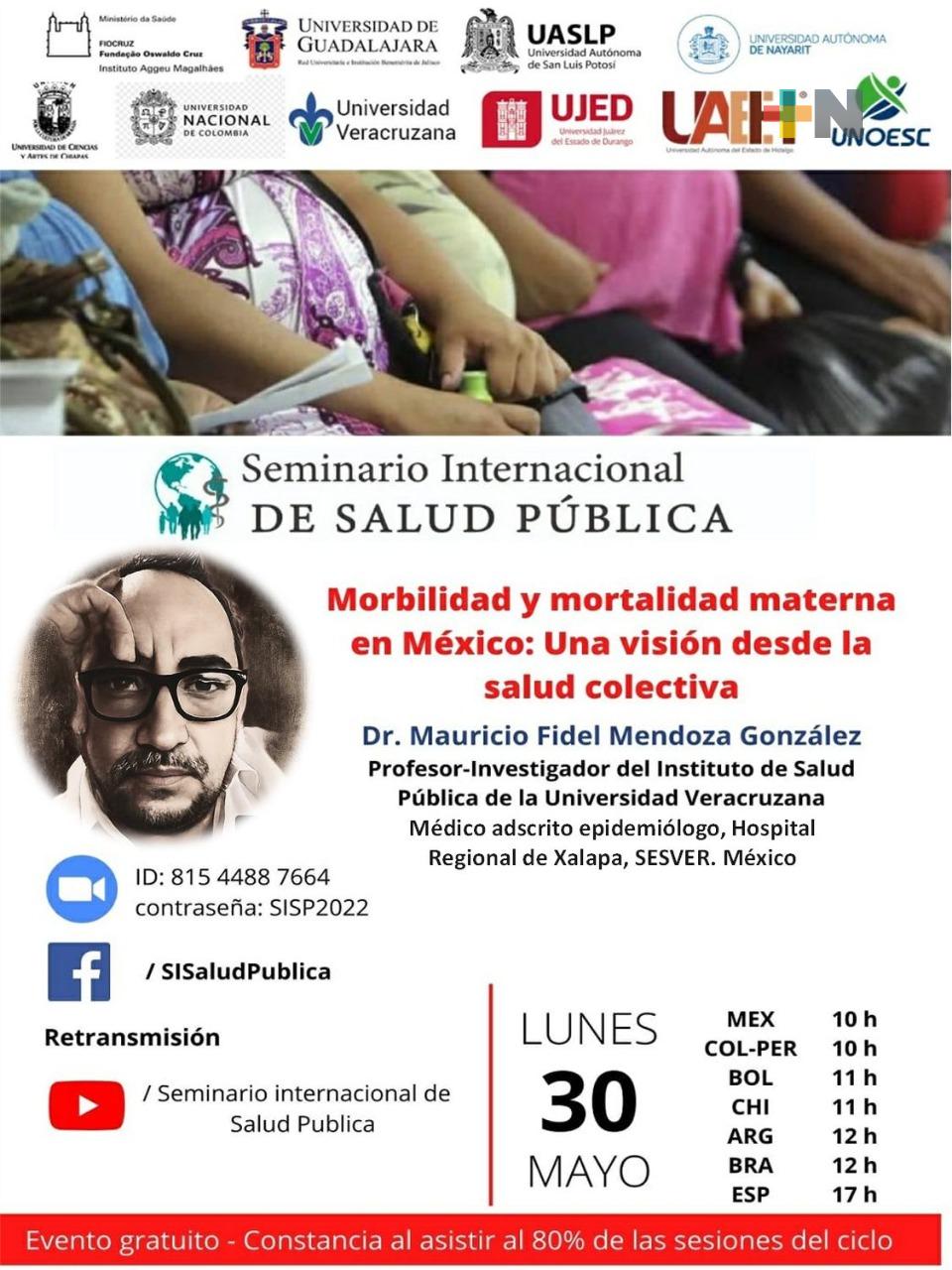 Universidad Veracruzana participa en Seminario Internacional de Salud Pública