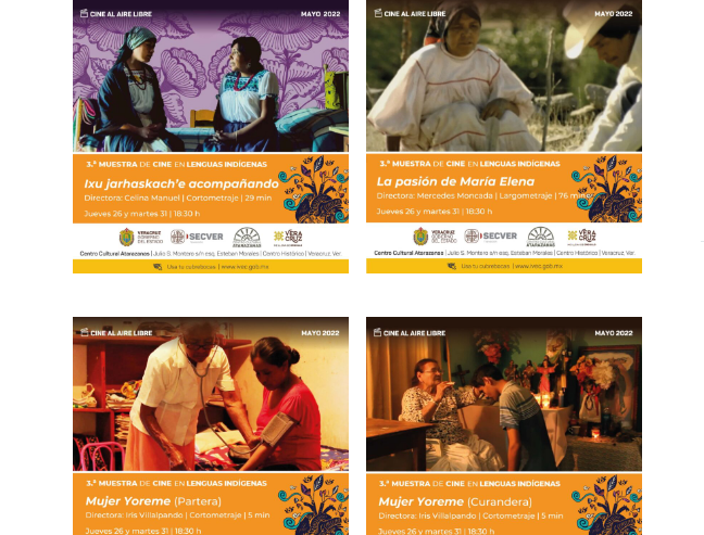 Continúa Centro Cultural Atarazanas las proyecciones de la Tercera Muestra de Cine en Lenguas Indígenas