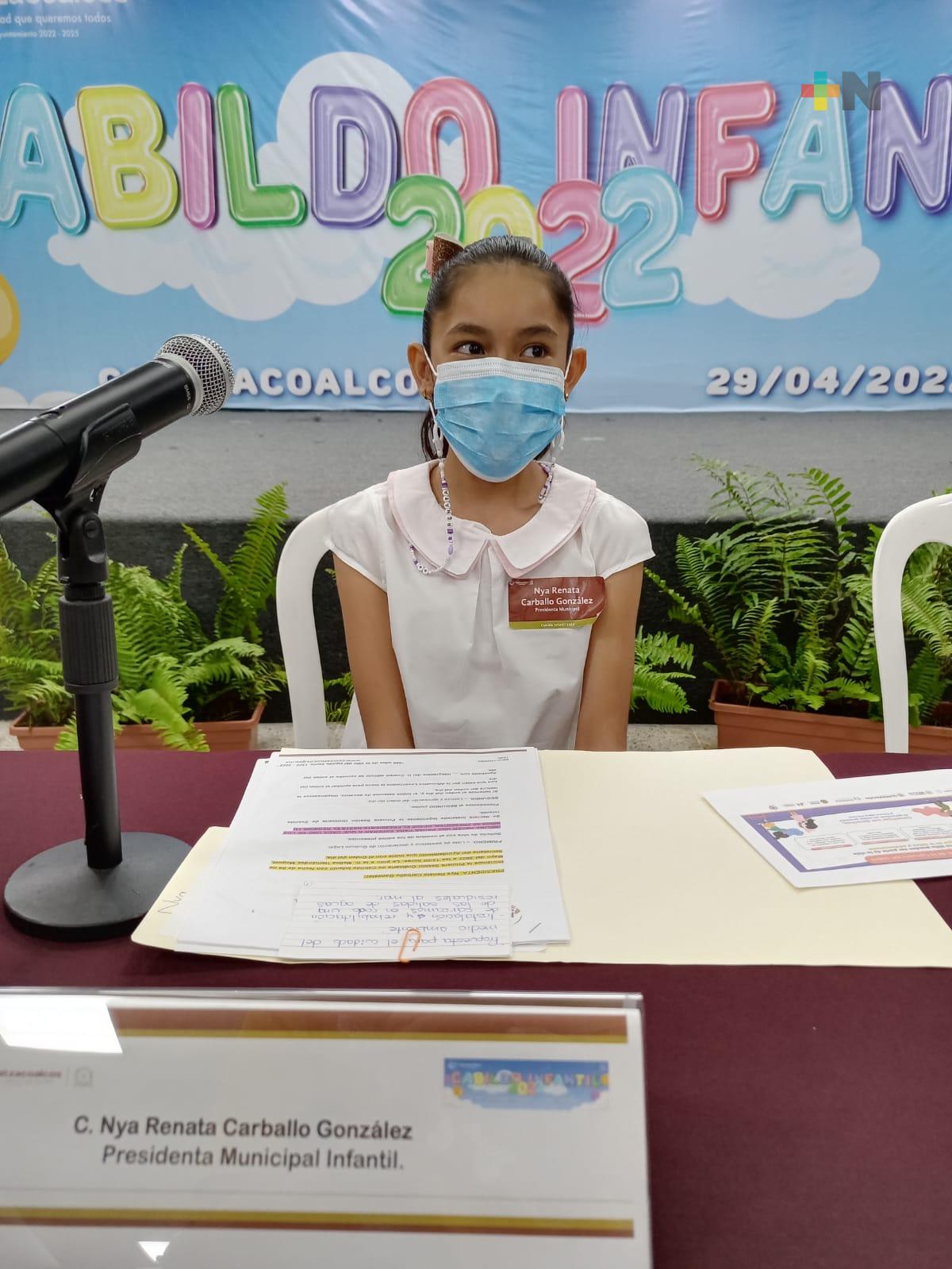 Sesiona cabildo infantil en Coatzacoalcos