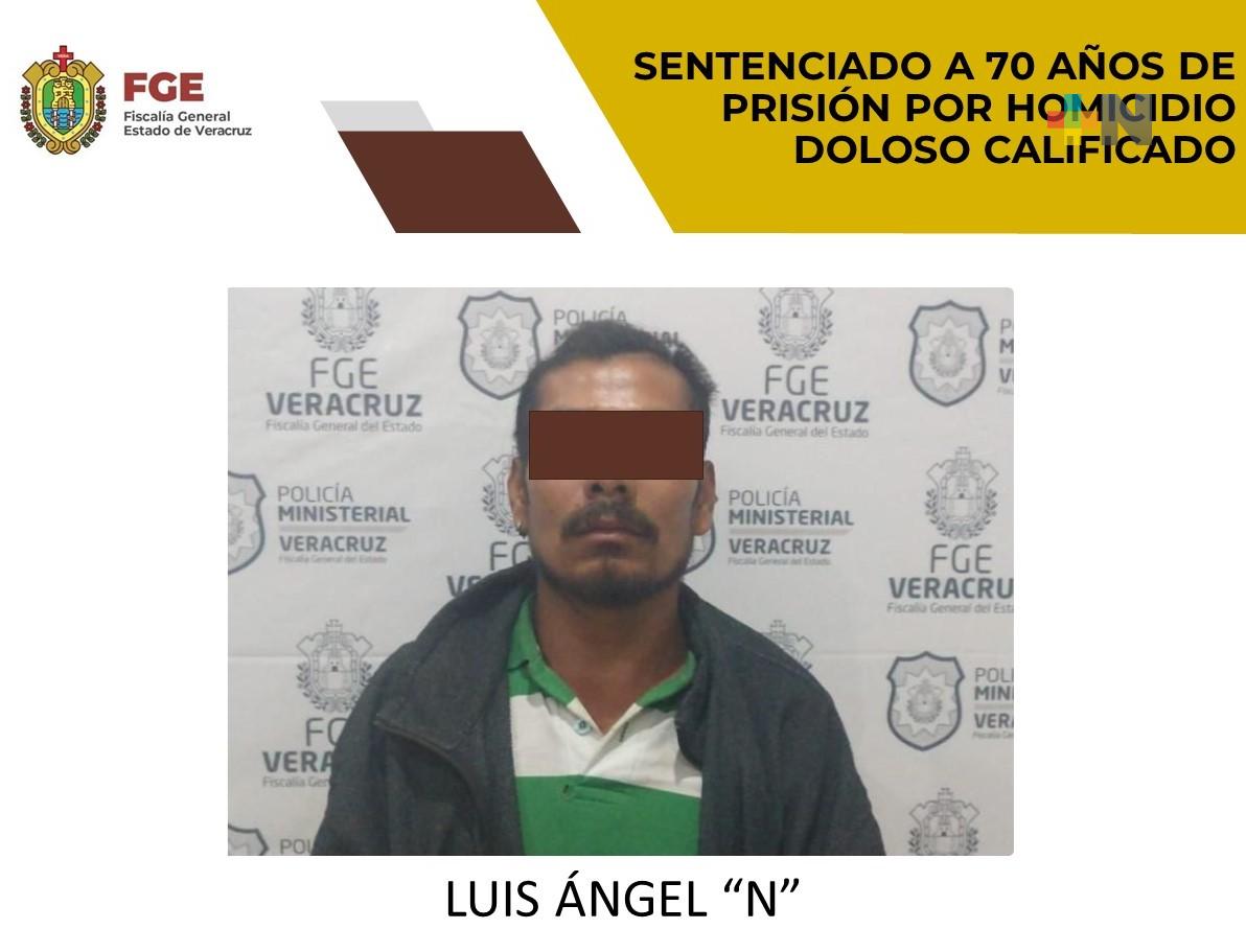 Obtiene FGE sentencia condenatoria de 70 años en contra de homicida, en Córdoba