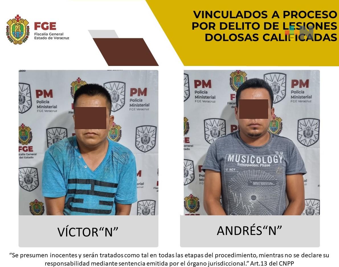 Víctor “N” y Andrés  “N” son vinculados a proceso por presunto delito de lesiones dolosas calificadas