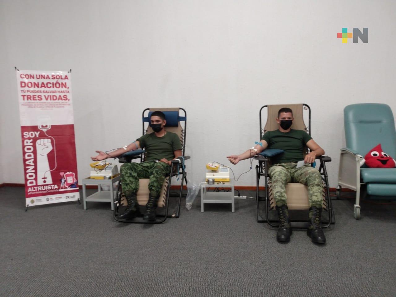 Participa SEDENA en campaña de donación de sangre