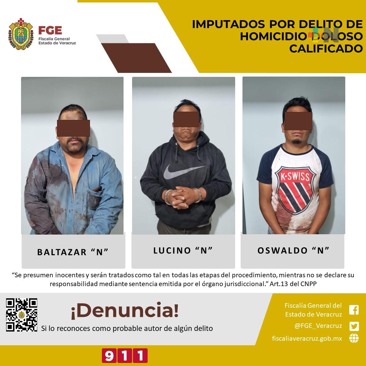 Se obtuvo imputación por presunto delito de homicidio doloso calificado