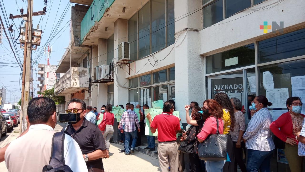 Protestan por posible reubicación de juzgados de la zona sur