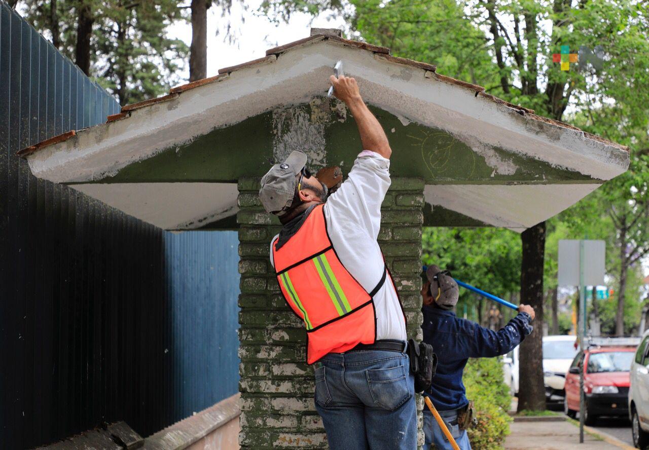 Continúa Ayuntamiento de Xalapa con trabajos de mejoramiento de imagen urbana