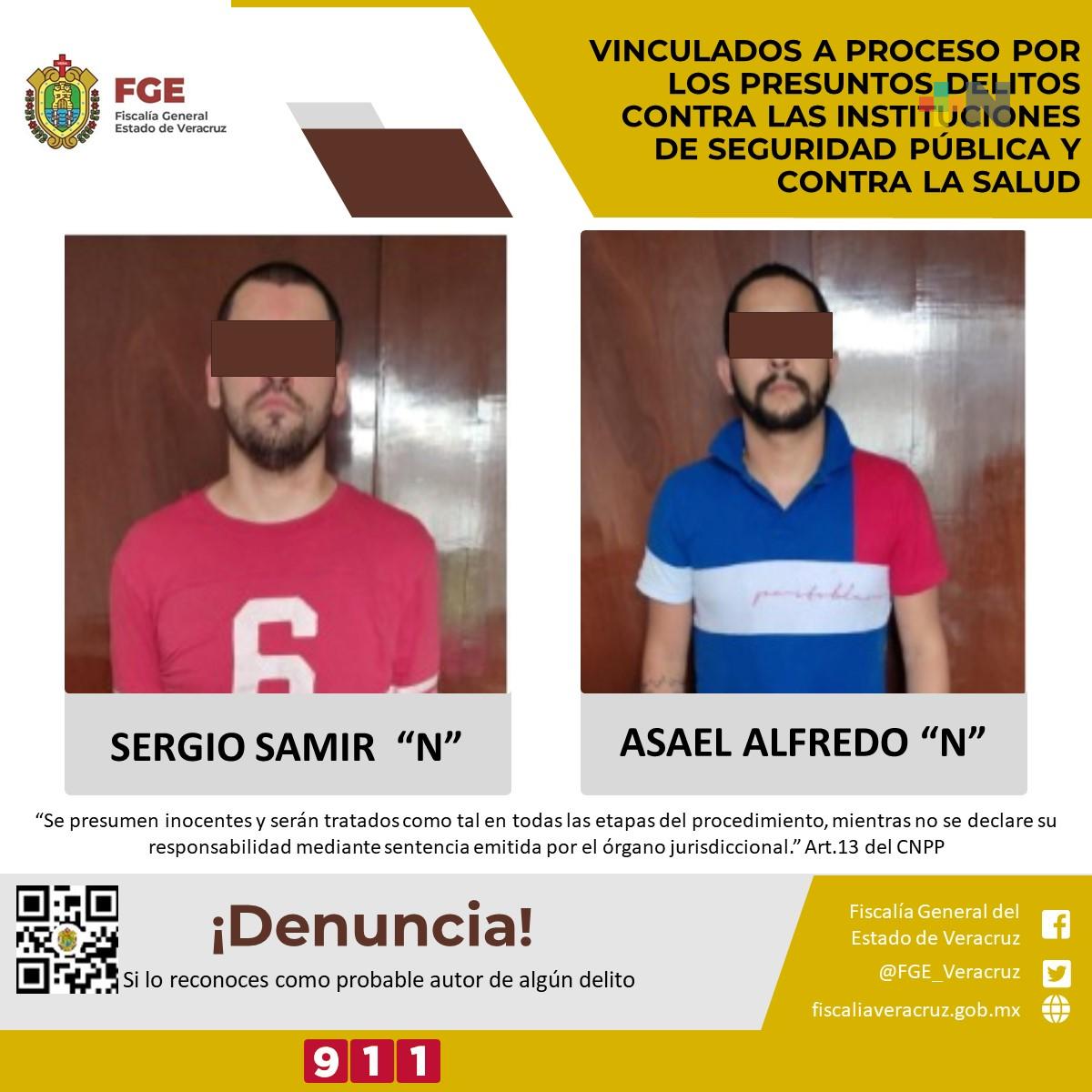 Vinculado a proceso por los presuntos delitos contra las instituciones de seguridad pública y contra la salud