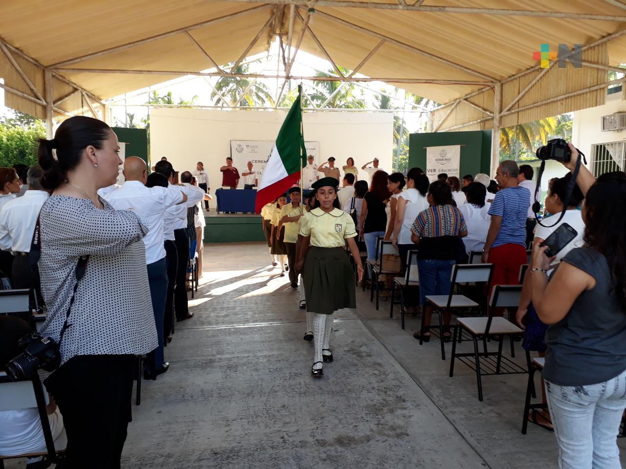 Refrendan los valores cívicos en Tuxpan, luego de pandemia Covid