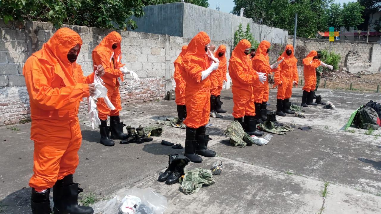 Realiza SEDENA simulacro de emergencia radiológica en Cempoala