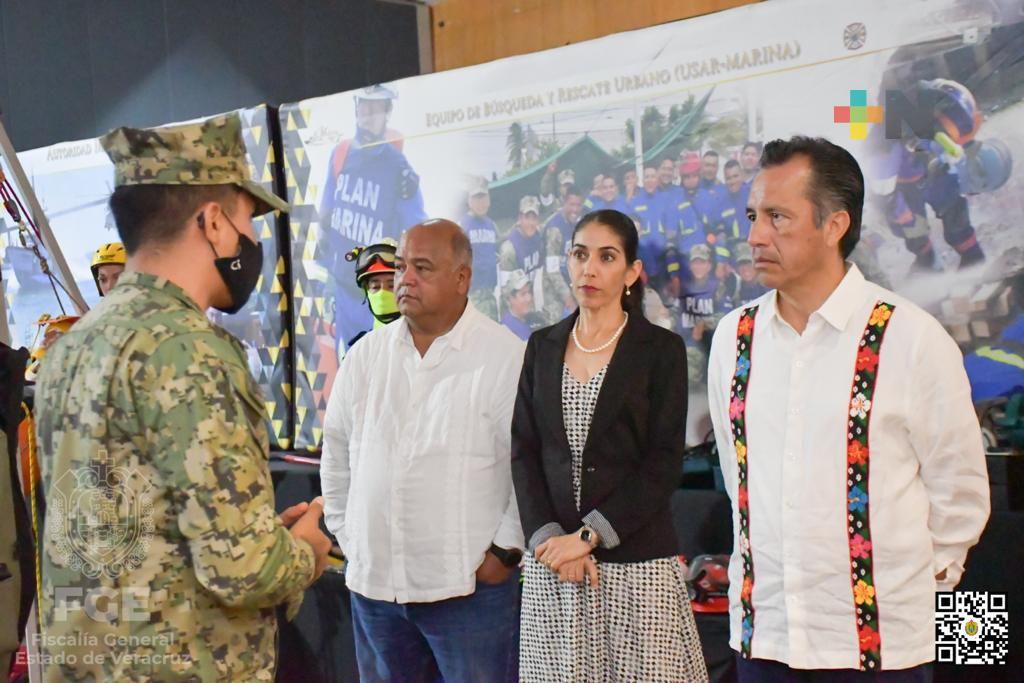 Fiscal General del Estado, Verónica Hernández acude a la EXPOMAR 2022