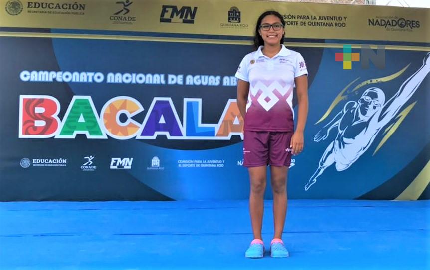 Veracruz presente en Nacional de Aguas Abiertas, en Bacalar