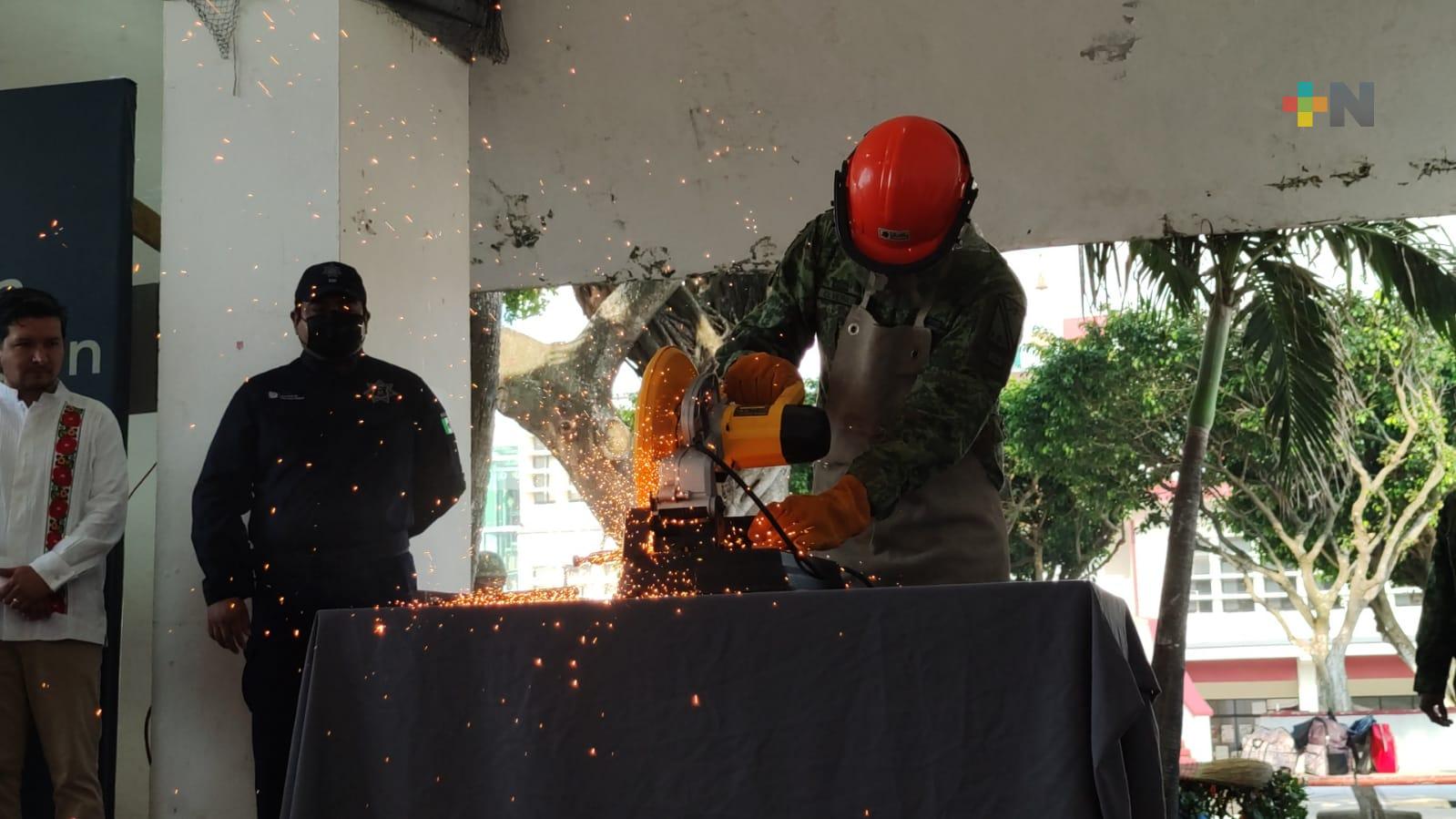 Inició campaña de canje de armas en Coatzacoalcos