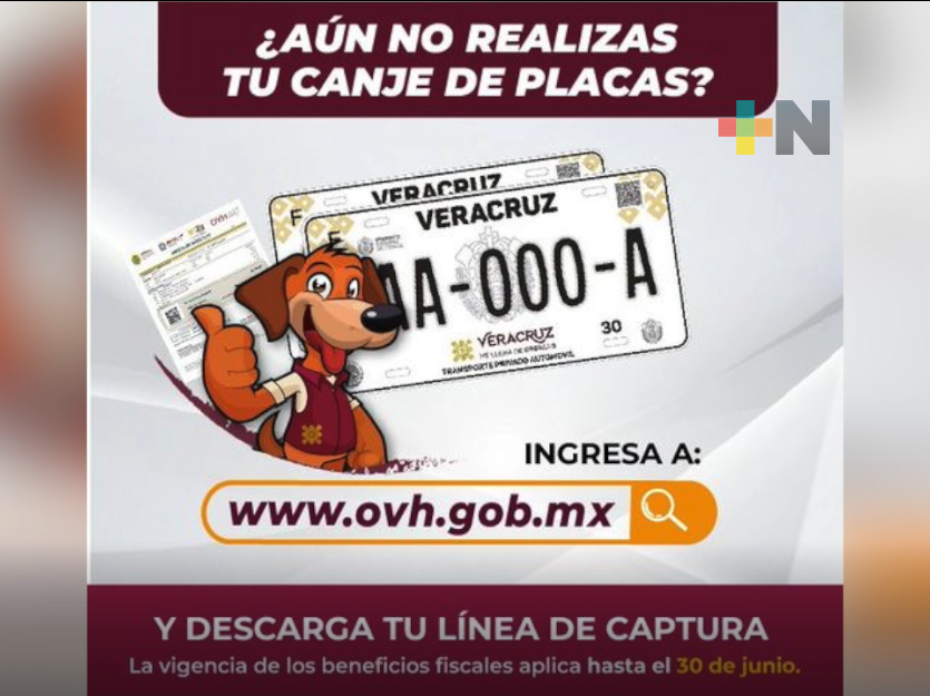 Quedan dos días para hacer tu canje de placas 2022