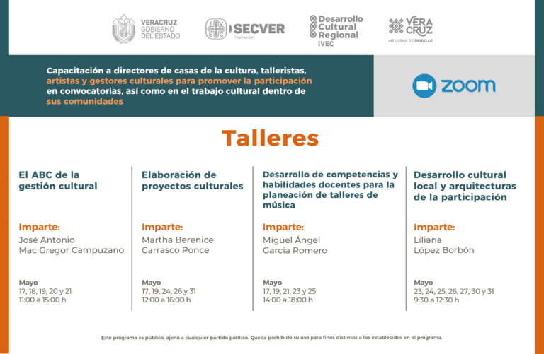 Ofrece IVEC programa de formación dirigido a personal de Casas de Cultura