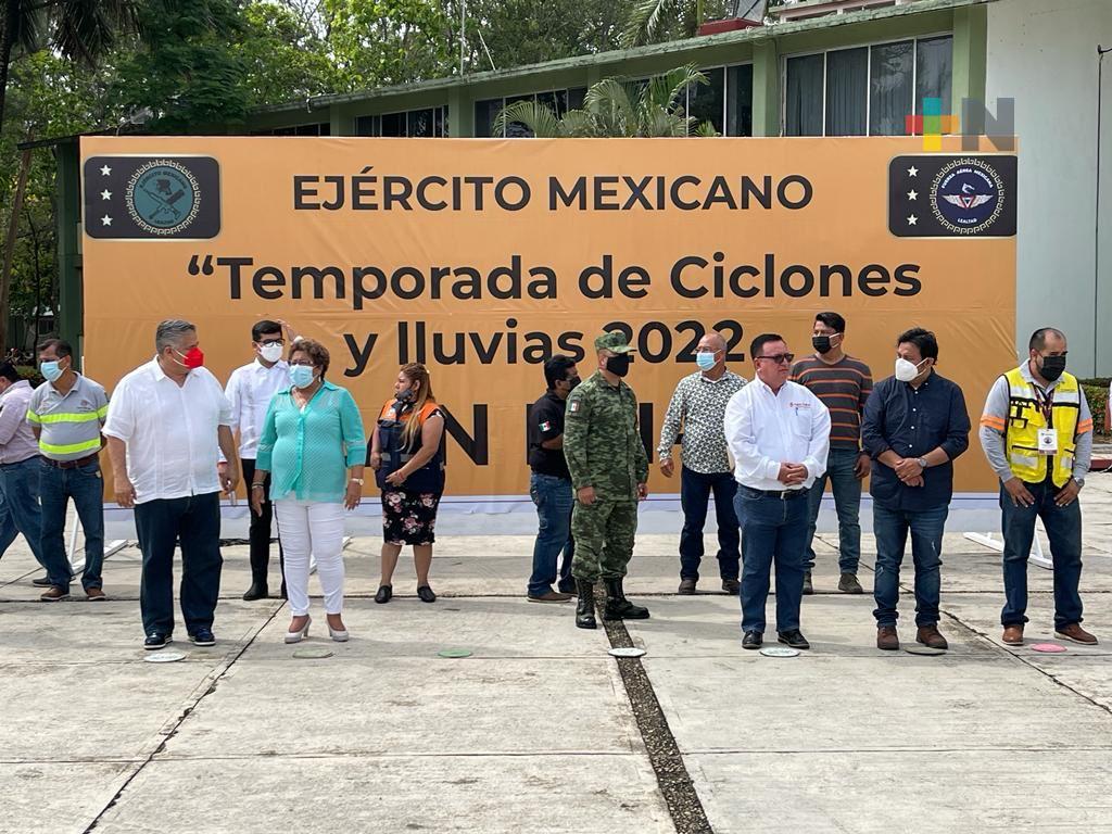 Presentan tareas preventivas para la temporada de ciclones en el sur de Veracruz