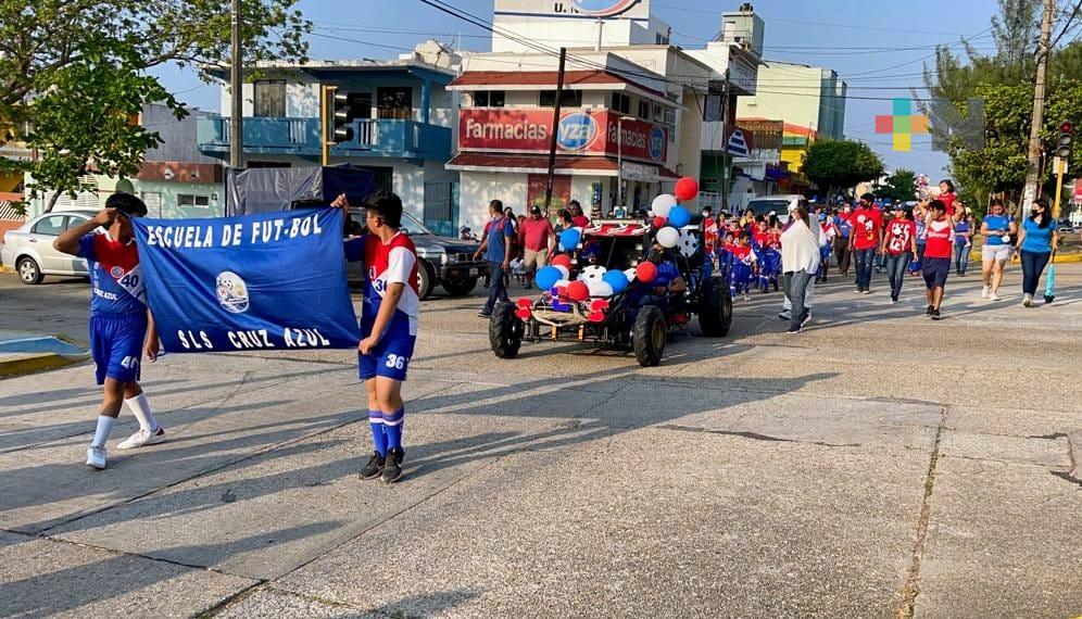 En Coatza, comenzó temporada «El Deporte Vive» de futbol infantil