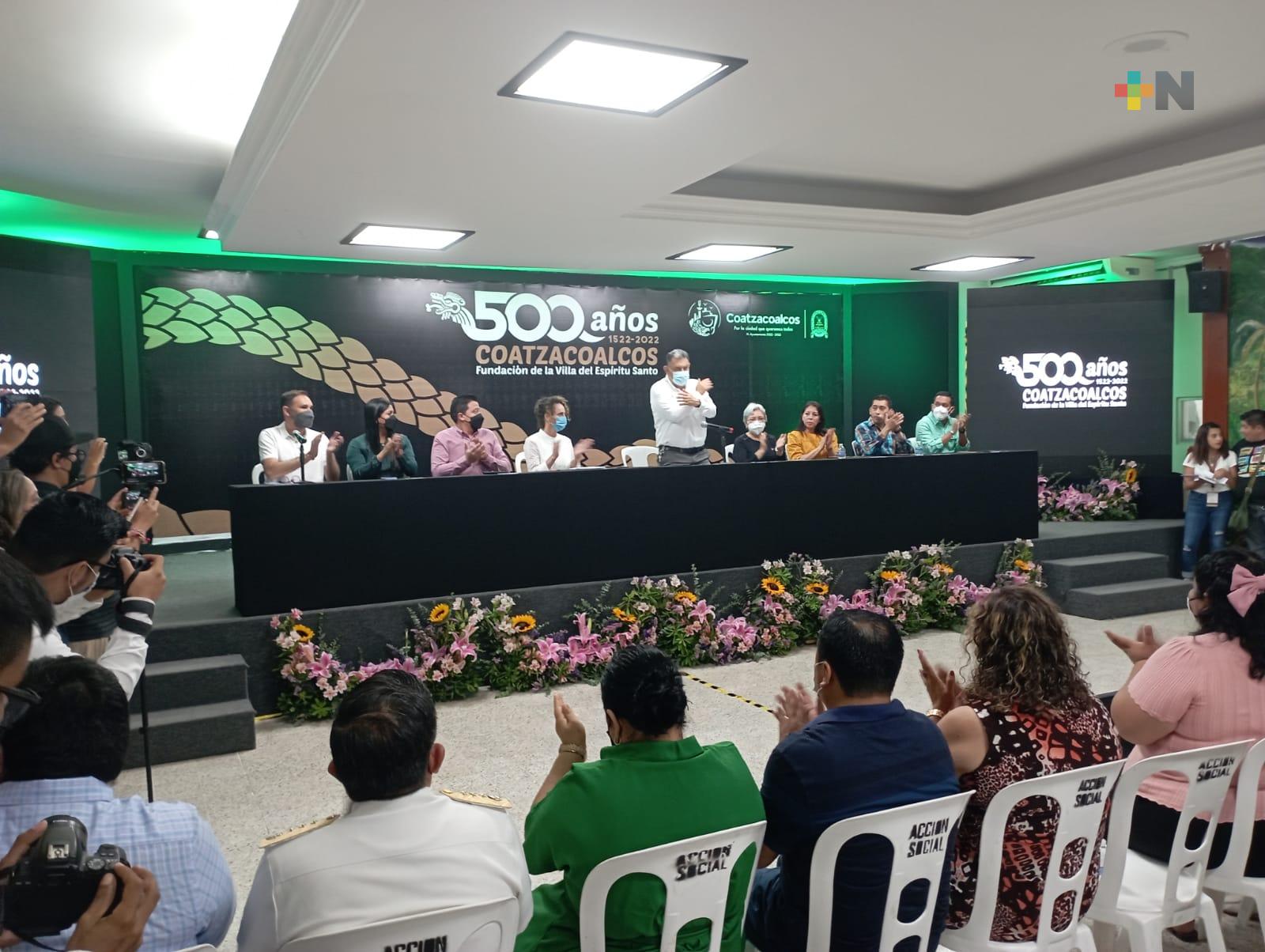 Presentan eventos por los 500 años de la fundación de la Villa del Espíritu Santo