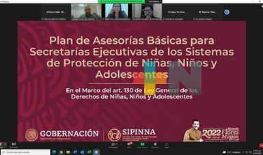 Arranca plan de asesorías para Secretarías ejecutivas de sistemas estatales de protección de niñas, niños y adolescentes