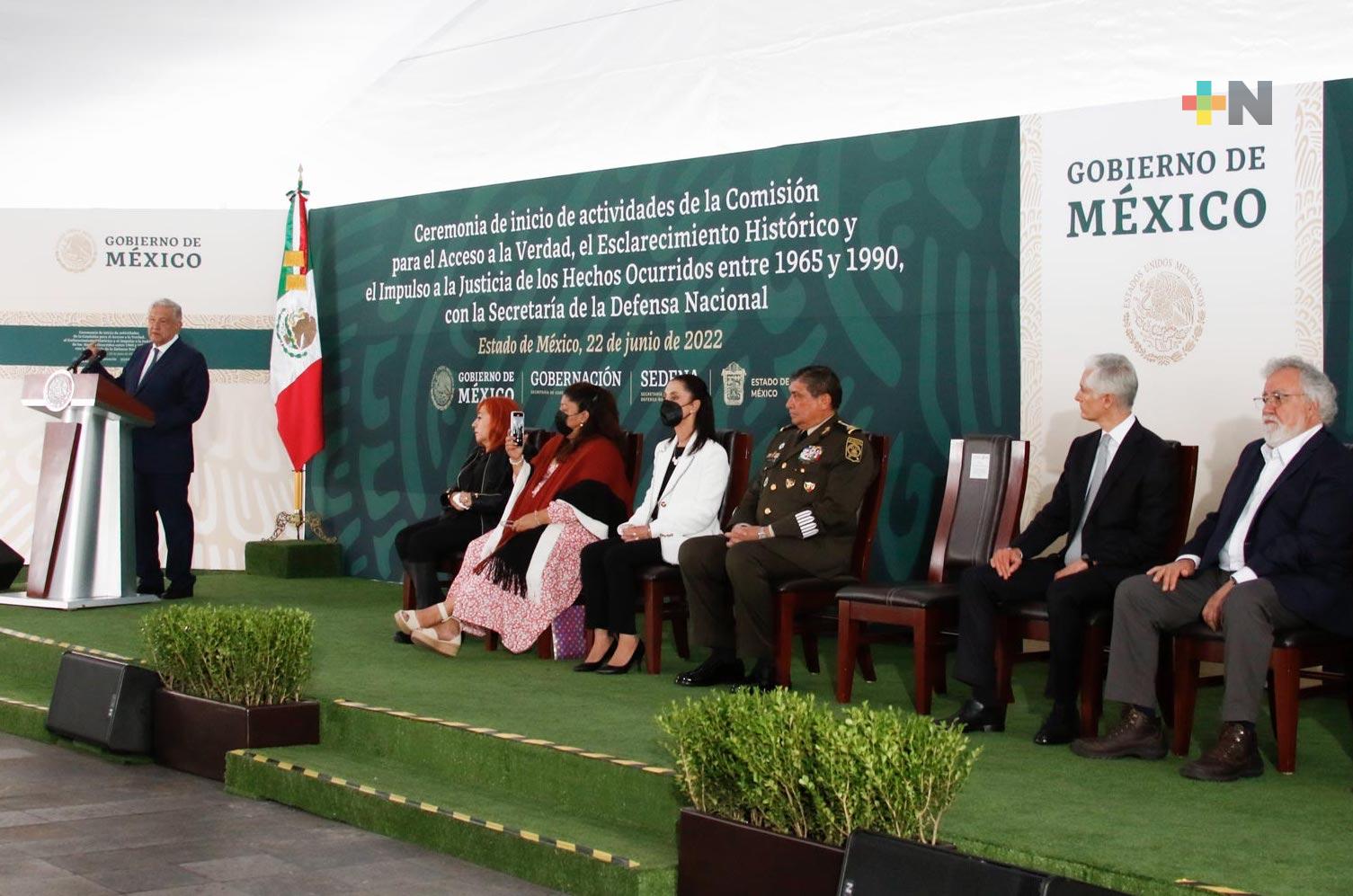 Apertura de instalaciones y archivos militares contribuirá a la justicia a víctimas de represión, afirma presidente
