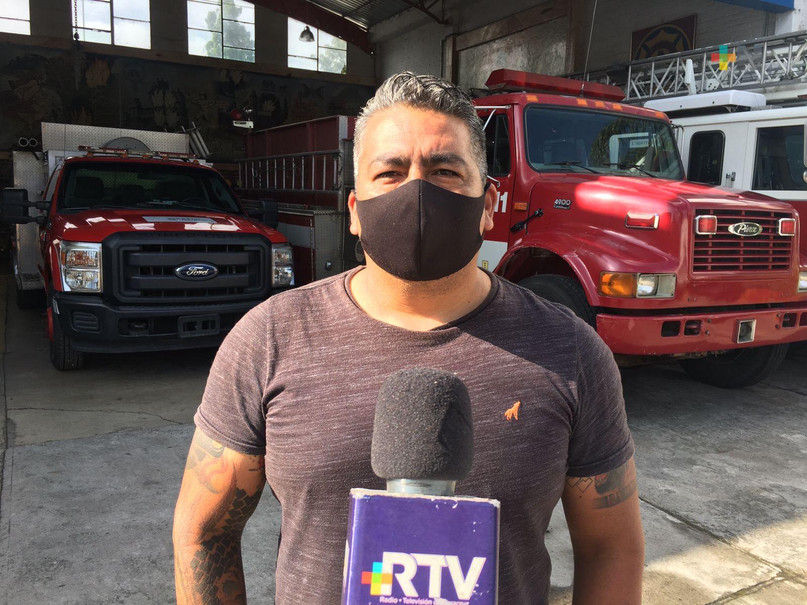 Ante aumento de incendios, Bomberos de Xalapa trabaja coordinadamente con autoridades