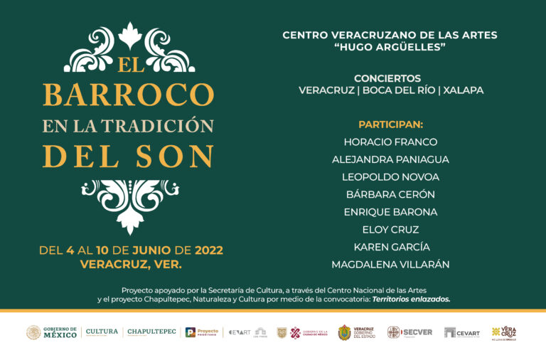 Presenta IVEC tres conciertos del ciclo El barroco en la tradición del son 2022
