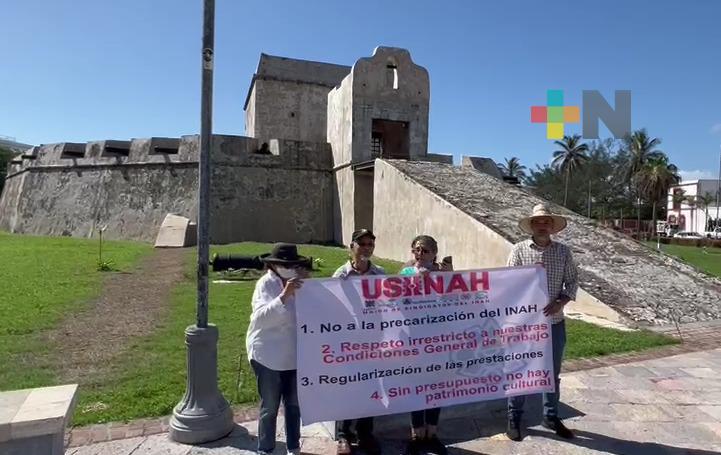 Mayor presupuesto piden trabajadores del INAH en Veracruz